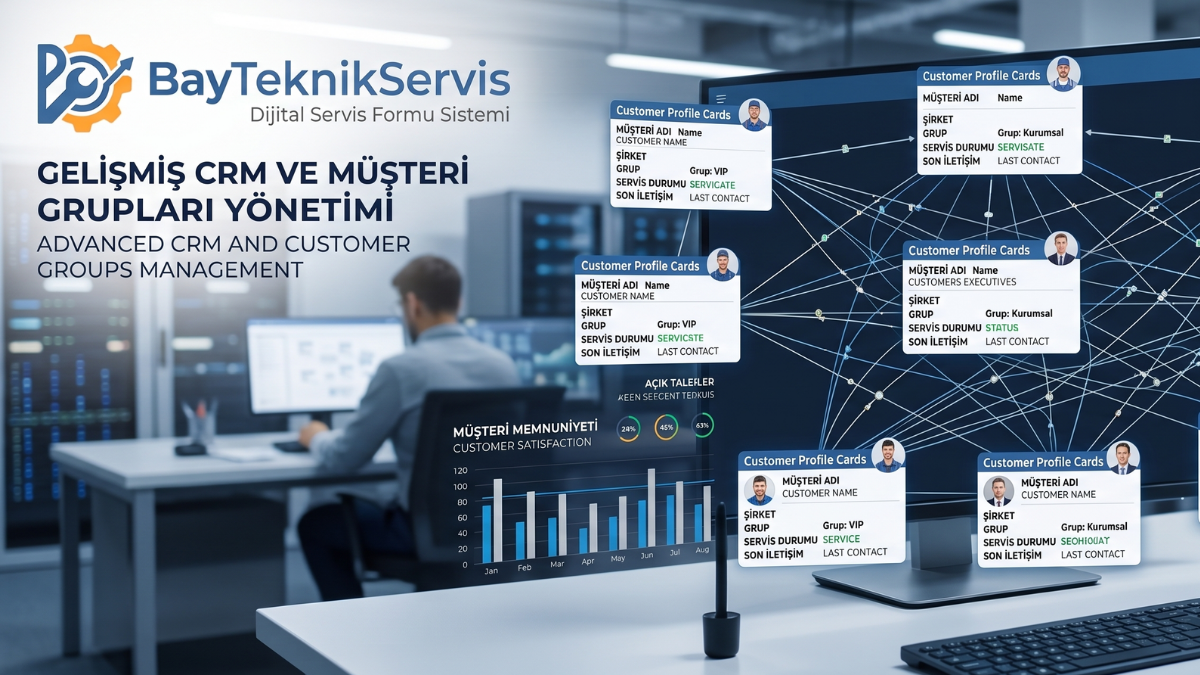 Teknik Servis İşletmeleri İçin Gelişmiş CRM ve Müşteri Grupları Yönetimi
